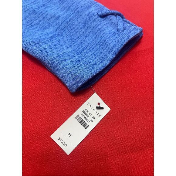 NWT T By Talbots Blue Sweater Top Blouse Size Medium New - Picture 7 of 8